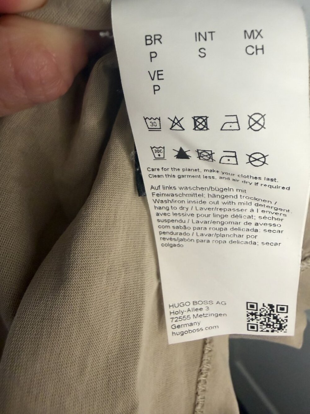 BOSS Hugo Boss/ RTR Epka Ruched Cotton Top – Light Beige/Pumice – S- MSRP $139 - Picture 15 of 16